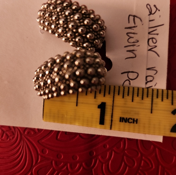 Erwin Pearl silver clip on earrings - Picture 2 of 2